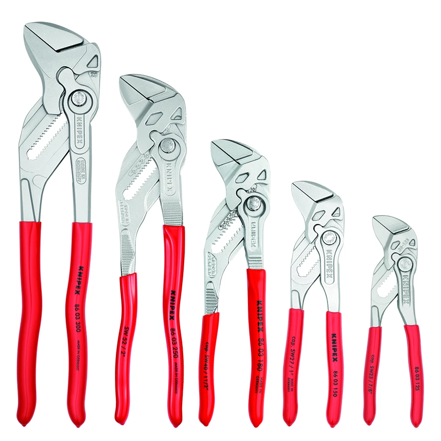 Knipex 00 19 55 S4 5 Piece Lock Button Waterpump Grip Plier Set 1 Knipex 00 19 55 S4 5 Piece Lock Button Waterpump Grip Plier Set