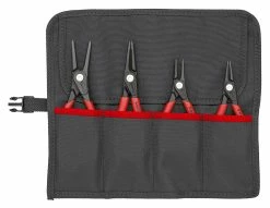 Knipex 00 19 57 4 Piece Precision Internal &amp; External Circlip Pliers Set In Tool Roll