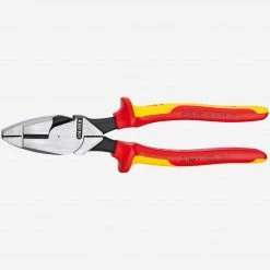 Knipex 09 08 240 VDE Insulated High Leverage Lineman's Combination Cutting Pliers 5 Knipex 09 08 240 VDE Insulated High Leverage Lineman's Combination Cutting Pliers -FACOM SHOP 09 08 240 2