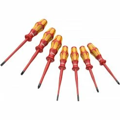 Wera 135961 Kraftform Plus 1000V VDE Insulated 7 Piece Slimline Screwdriver Set