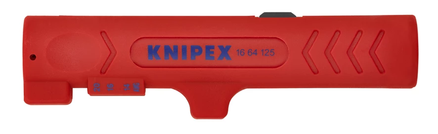 Knipex 16 64 125 SB Round & Flat Cable Dismantling Stripping Tool 13mm 1 Knipex 16 64 125 SB Round & Flat Cable Dismantling Stripping Tool 13mm