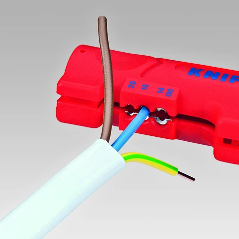 Knipex 16 64 125 SB Round & Flat Cable Dismantling Stripping Tool 13mm 5 Knipex 16 64 125 SB Round & Flat Cable Dismantling Stripping Tool 13mm - Image 5