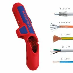 Knipex 16 95 01 SB ErgoStrip® Universal Wire Stripping Tool - Right Handed -FACOM SHOP 169501SB 00 F A 01 Material scaled 1