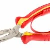Facom 185A.20VE 1000V Insulated VDE Straight Long Half-Round Nose Pliers 200mm