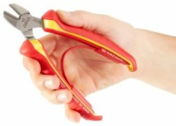 Facom 192A.18VE 1000V Insulated VDE High Performance Comfort Grip Side Cutting Pliers (Snips) 180mm 6 Facom 192A.18VE 1000V Insulated VDE High Performance Comfort Grip Side Cutting Pliers (Snips) 180mm -FACOM SHOP 192A.16VE 2