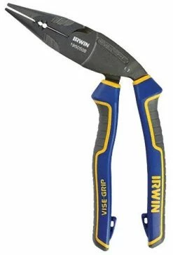 Irwin Vise-Grip 1950508 8″ Ergomulti Long Nose Pliers With Wire Stripper And Wire Crimper