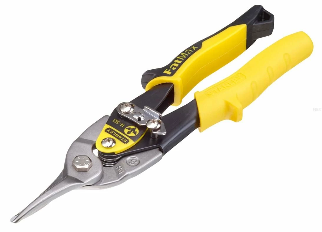 Stanley 2-14-563 FATMAX Aviation Compound Tin Snips Straight Cut 250mm 1 Stanley 2-14-563 FATMAX Aviation Compound Tin Snips Straight Cut 250mm