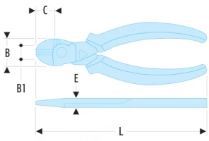 Facom 192A.18VE 1000V Insulated VDE High Performance Comfort Grip Side Cutting Pliers (Snips) 180mm 2 Facom 192A.18VE 1000V Insulated VDE High Performance Comfort Grip Side Cutting Pliers (Snips) 180mm - Image 2