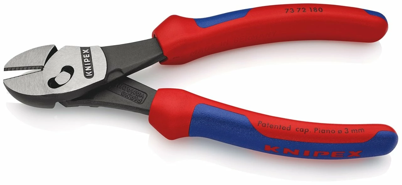 Knipex 73 72 180 TwinForce® High Performance Diagonal Side Cutting Pliers (Snips) 180 Mm 2 Knipex 73 72 180 TwinForce® High Performance Diagonal Side Cutting Pliers (Snips) 180 Mm - Image 2