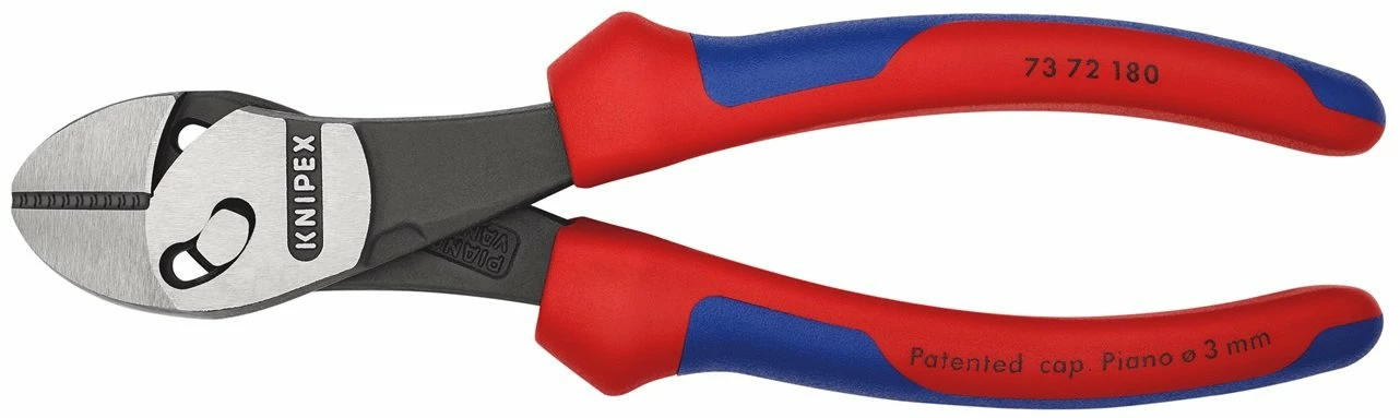 Knipex 73 72 180 TwinForce® High Performance Diagonal Side Cutting Pliers (Snips) 180 Mm 3 Knipex 73 72 180 TwinForce® High Performance Diagonal Side Cutting Pliers (Snips) 180 Mm - Image 3
