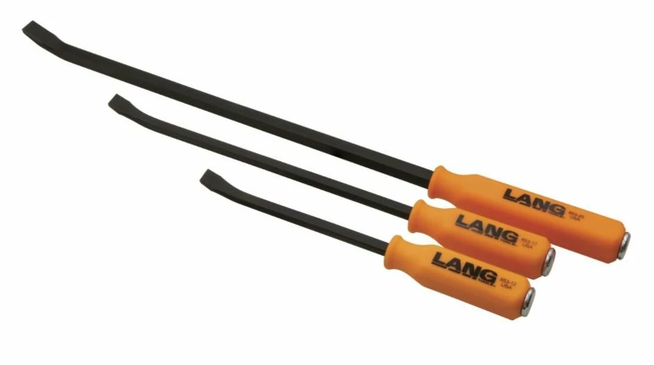 Lang Tools (USA) 853-3ST 3 Piece Heavy Duty Strike Through Pry (Lever) Bar Set 1 Lang Tools (USA) 853-3ST 3 Piece Heavy Duty Strike Through Pry (Lever) Bar Set