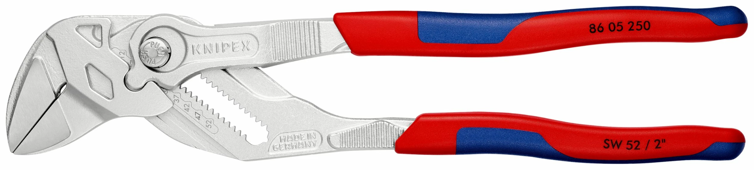 Knipex 86 05 250 Lock Button Waterpump Slip Joint Pliers 250mm (52mm Capacity) 1 Knipex 86 05 250 Lock Button Waterpump Slip Joint Pliers 250mm (52mm Capacity)