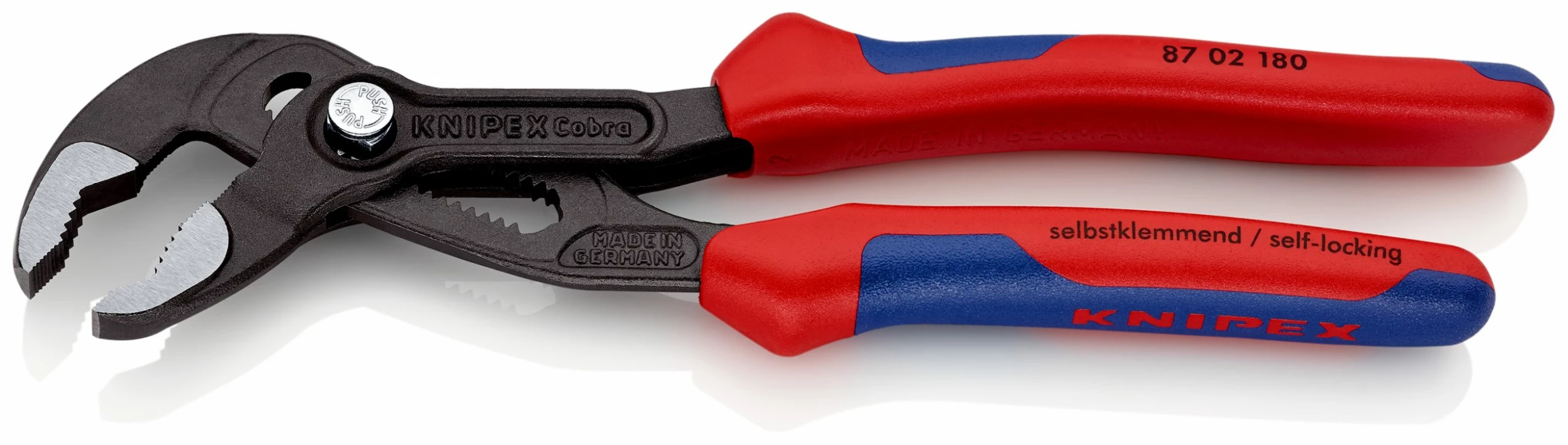 Knipex 87 02 180 Cobra® Hightech Waterpump Pliers Multi-Component Grips 180mm 6 Knipex 87 02 180 Cobra® Hightech Waterpump Pliers Multi-Component Grips 180mm - Image 6
