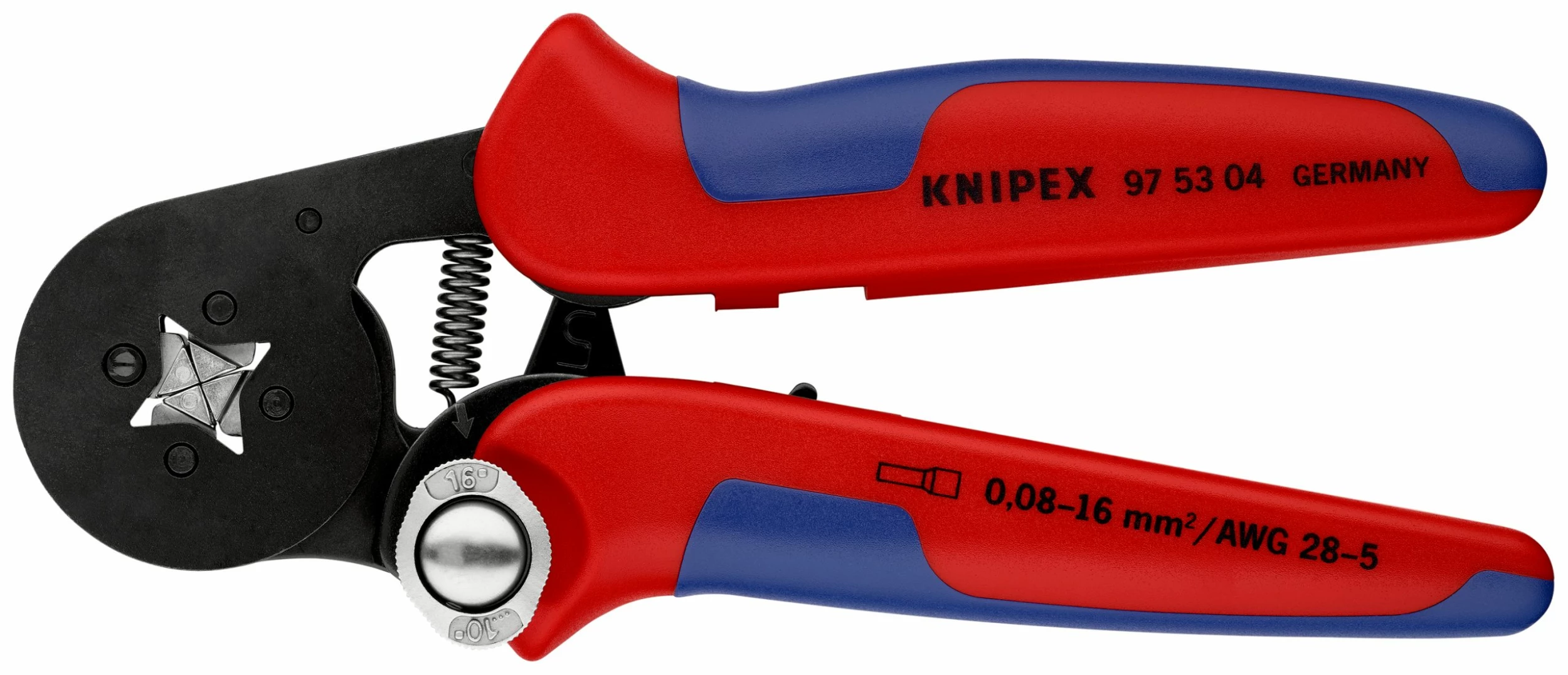 Knipex 97 53 04 Self-Adjusting Crimping Pliers With Lateral Access (Ferrules) 180mm 1 Knipex 97 53 04 Self-Adjusting Crimping Pliers With Lateral Access (Ferrules) 180mm