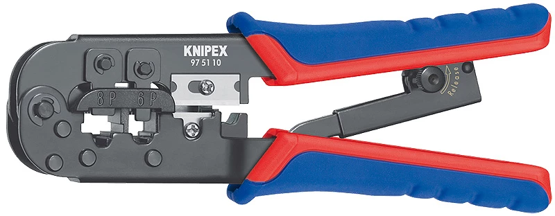 Knipex 97 51 10 Crimping Pliers For RJ11/12 RJ45 Western Plugs 1 Knipex 97 51 10 Crimping Pliers For RJ11/12 RJ45 Western Plugs