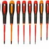 Bahco BE-9878SL ERGO 12 Piece VDE Insulated Slim Blade Screwdriver Set SL/PH/PZ/TX