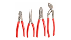 Facom GJP.A1 4 Piece Professional Plier Set, Combination, Long Nose, Snips &amp; Multi-grip Pliers