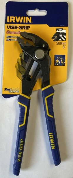 Irwin Vise-Grip GV8 Groovelock Water Pump Pliers With Protouch Grip 8" / 200mm