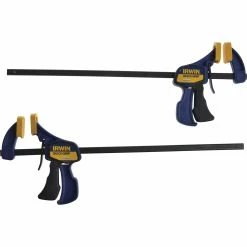 Irwin Quick-Grip T54122EL7 Mini One-Handed Bar Clamp 300mm / 12″ Twin Pack