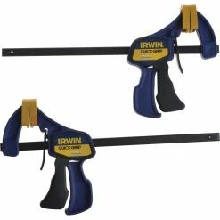 Irwin Quick-Grip T5462EL7 Mini One-Handed Bar Clamp 150mm / 6″ Twin Pack