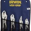 Irwin Vice-Grip Irwin Vise-Grip T71 4 Piece Original Curved, Straight And Long Nose Locking Pliers Set In Kit Bag