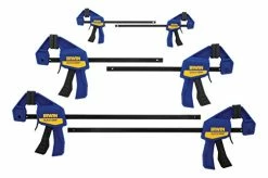 Irwin Quick-Grip One-Handed Mini Bar Clamp 6 Pack, 2 Of Each 4", 6", &amp; 12",