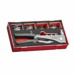 Teng Tools Teng TEAHR81 Rivet Gun With Rivet Selection Kit In A Foam Module Tray